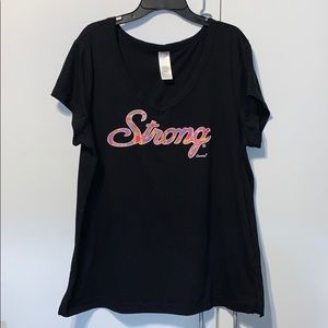 🌸 Curves Graphic V-Neck T-Shirt 🌸